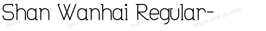 Shan Wanhai Regular字体转换